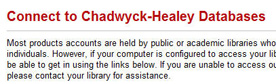 Chadwyck-Healey Login
